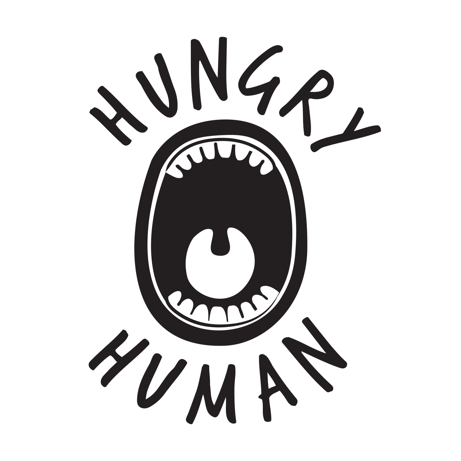 Hungry Human Music logo in Black