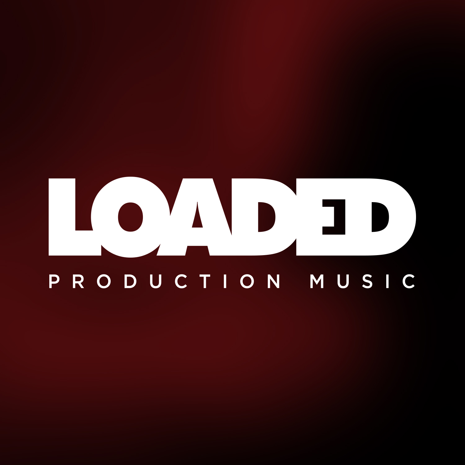 Loaded Production Music logo on red