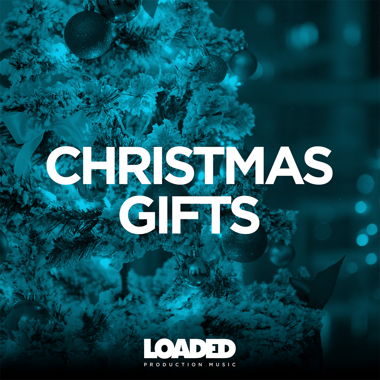 Christmas Gifts playlist artwork with Christmas tree