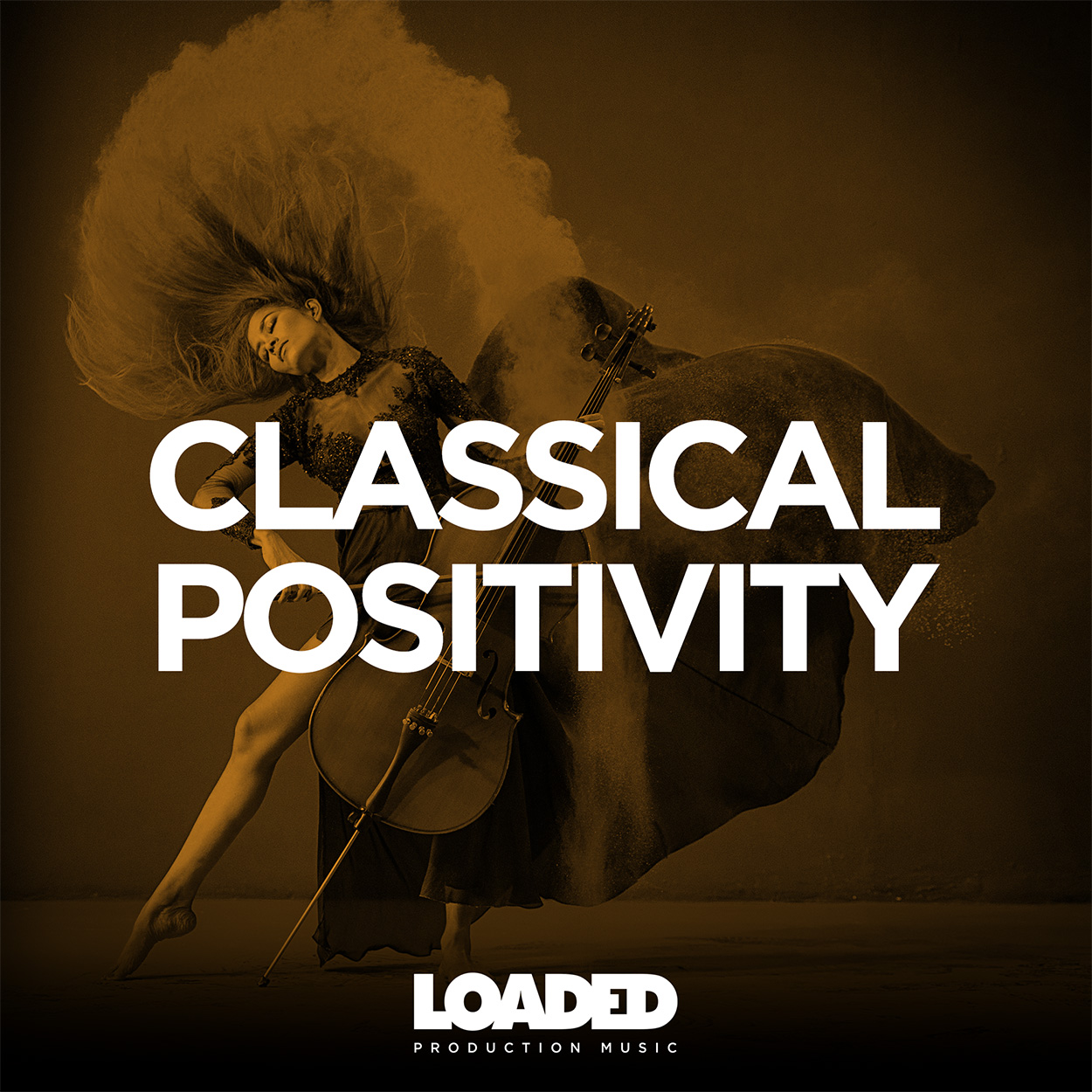 Classical Positivity playlist artwork featuring a ballerina playing the cello