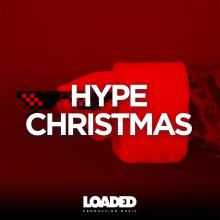 Cool shades on a Christmas background with the text Hype Christmas